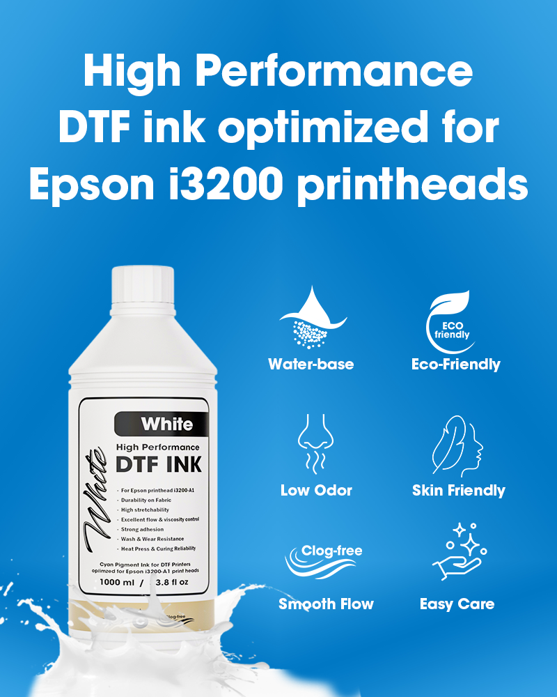 High Performance DTF Ink - White (1 Liter) - Image 2